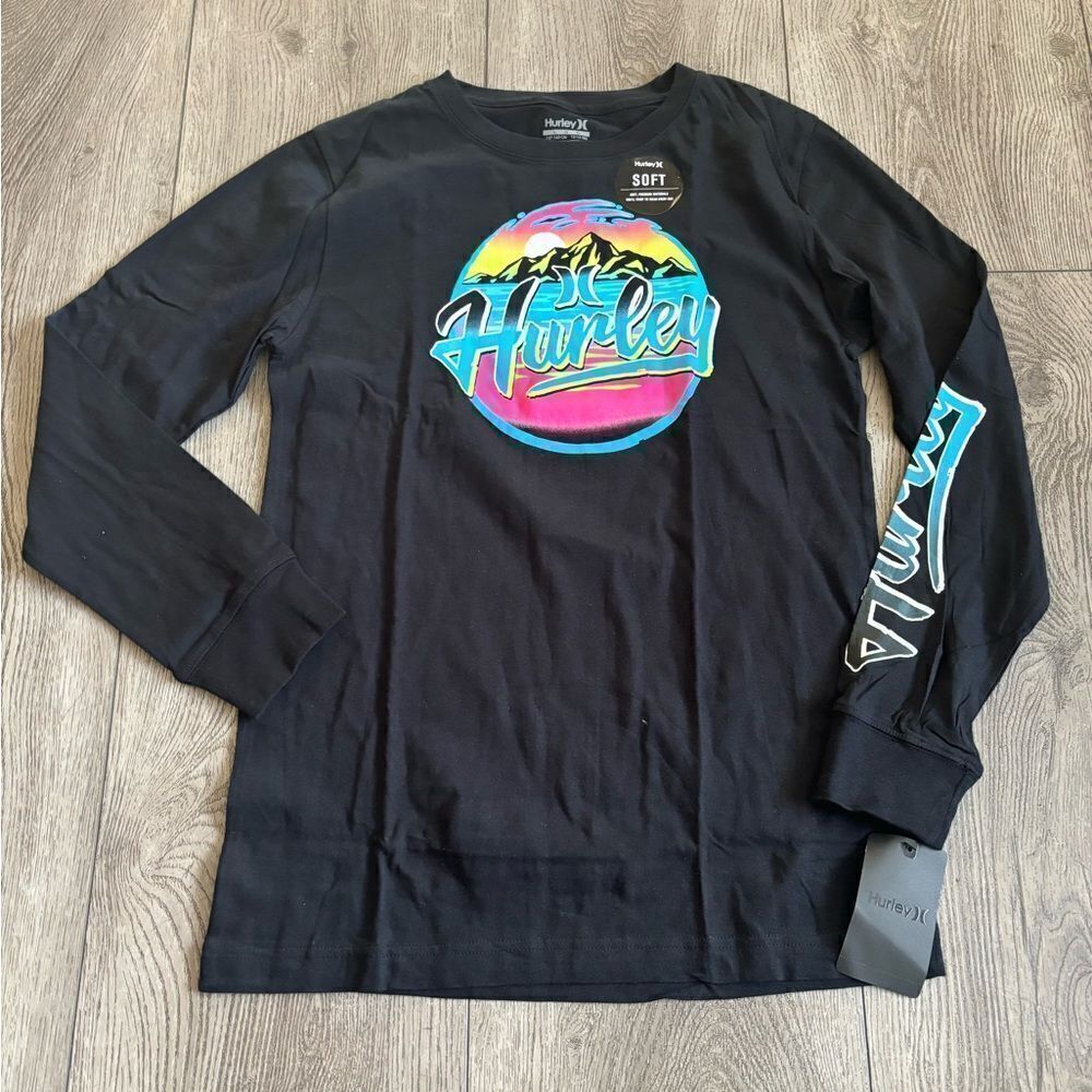 Hurley boys graphic long sleeve shirt